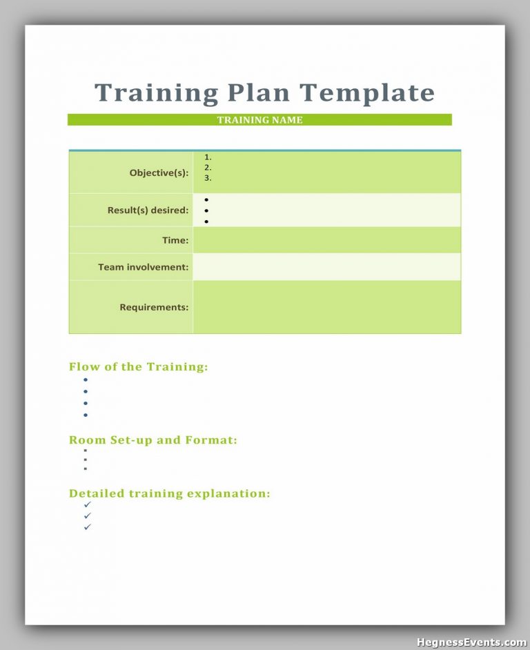 50 Training Manual Template Word Free - Hennessy Events