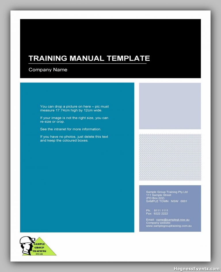 50 Training Manual Template Word Free - hennessy events