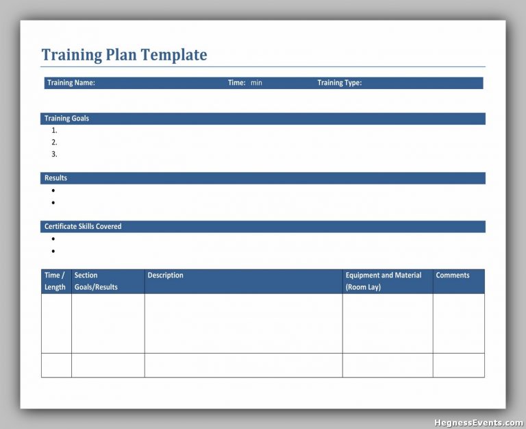 50 Training Manual Template Word Free - hennessy events