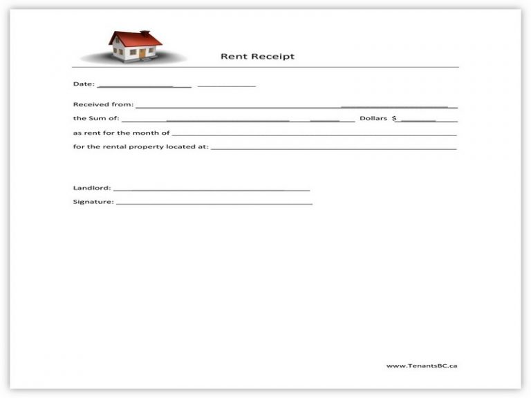 60+ Amazing Rent Receipt Template, Sample, Format, Example and How to ...