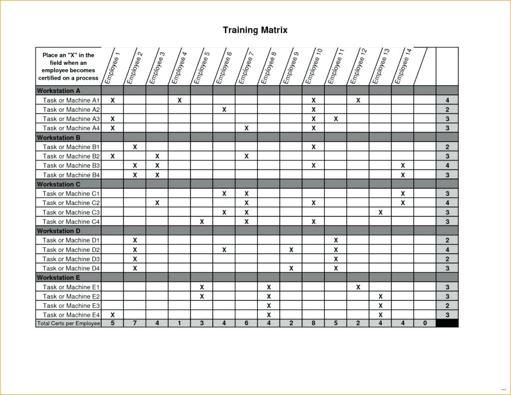 Employee Training Schedule Template Excel