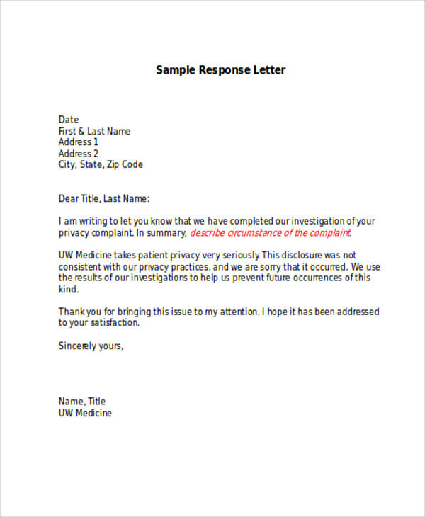 8 Powerful Examples Of Response To Complaint Letter And How To Write It 