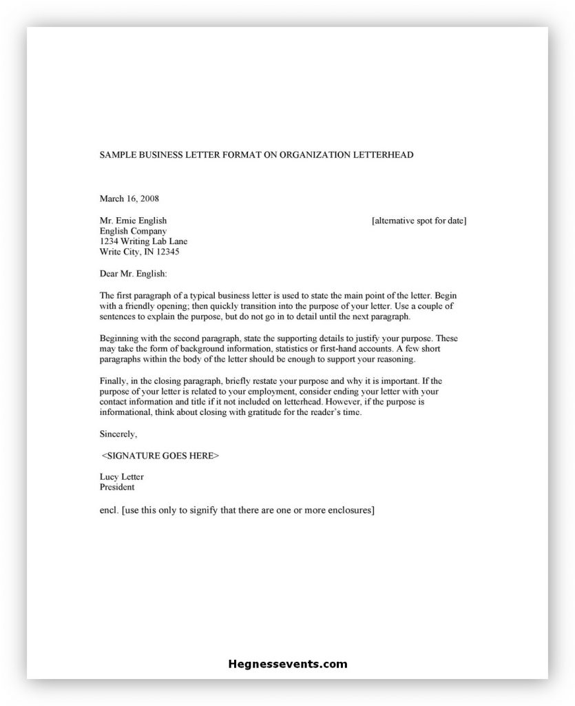 50+ Powerful Business Letter Template, Sample, Format and Structure ...