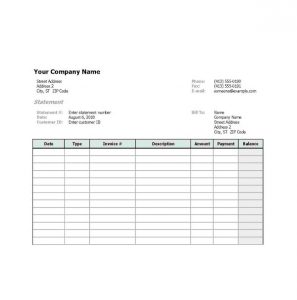 10 Best Billing Statement Template & Example - hennessy events