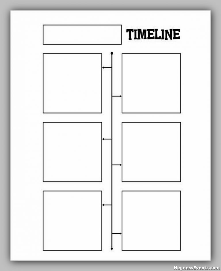blank history timeline template