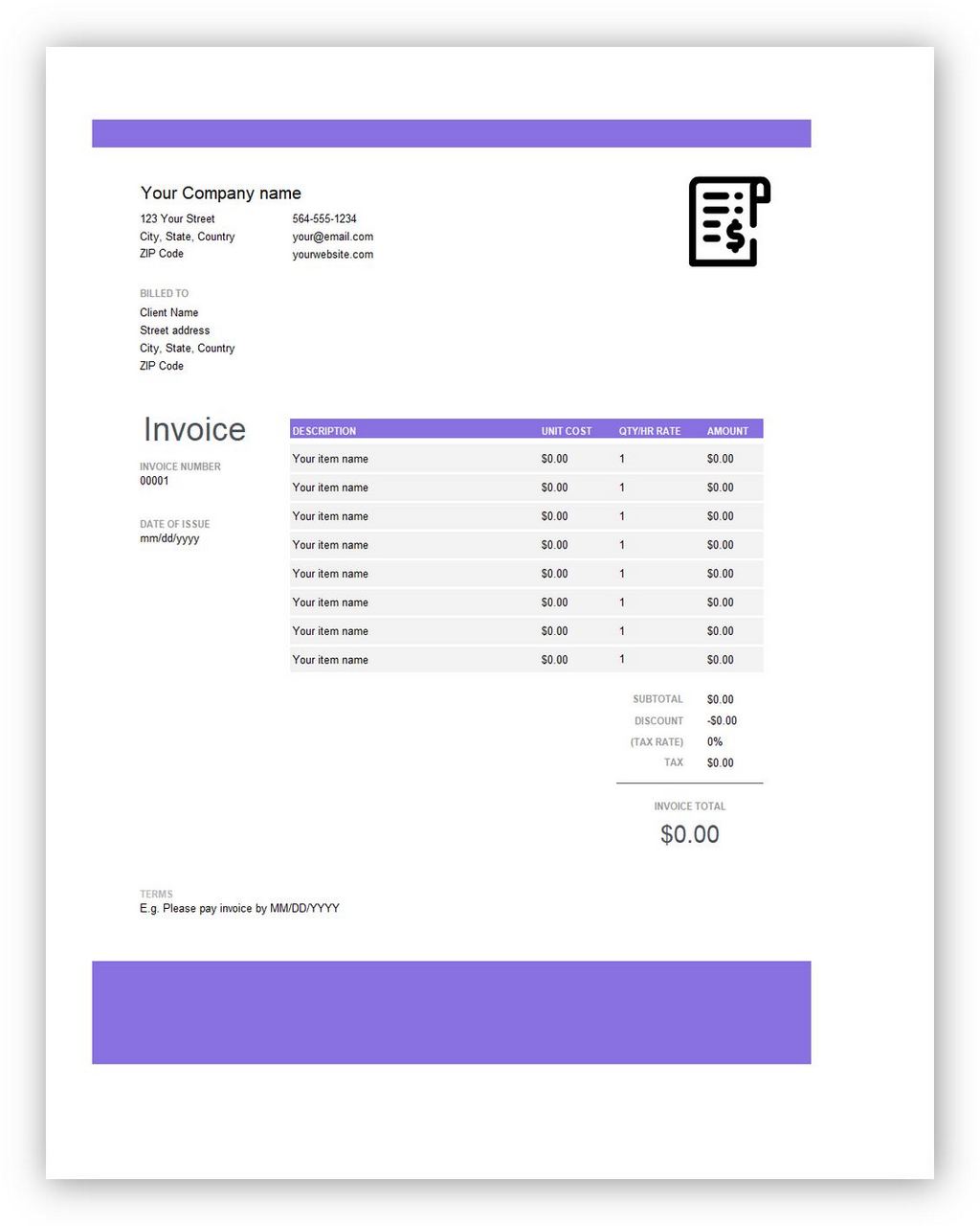 7 Free QuickBooks Invoice Template Word Excel PDF And How To Create