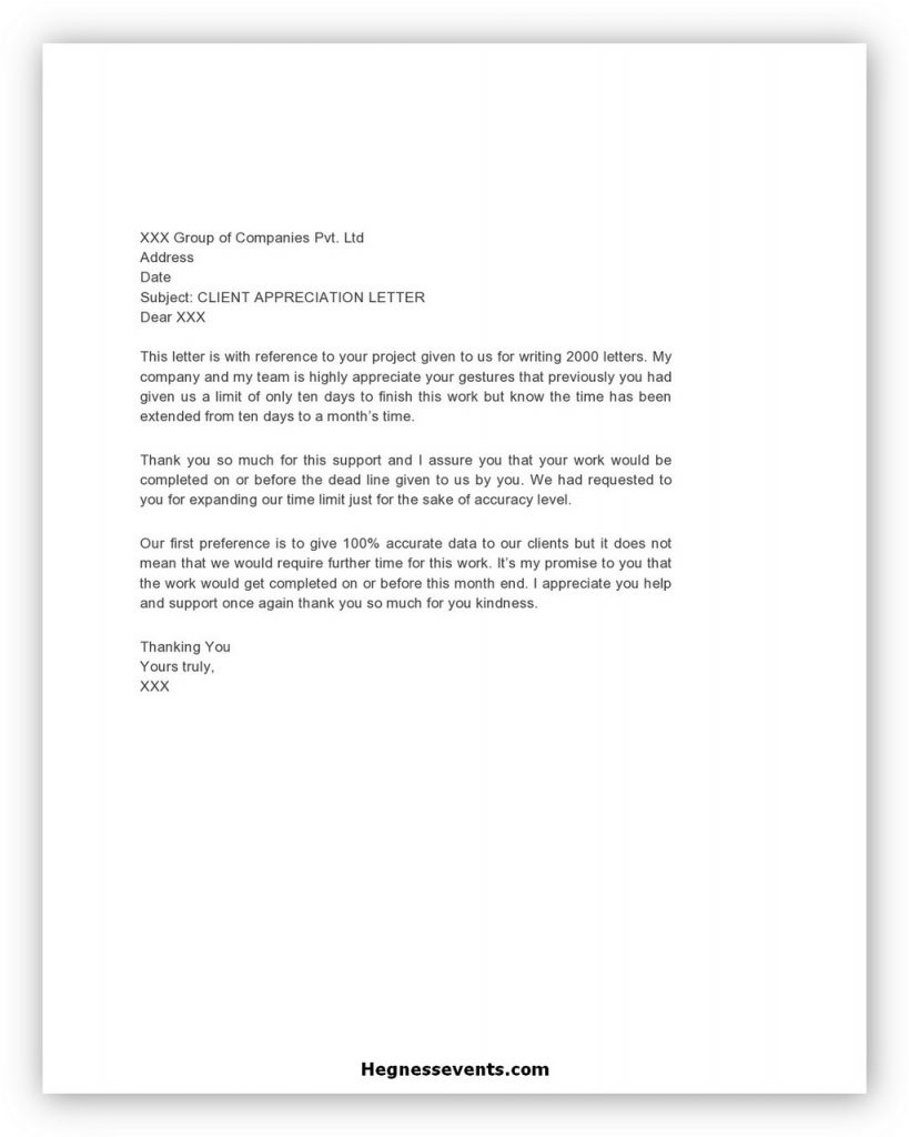 32+ Best Appreciation Letter Template and Writing Tips - hennessy events