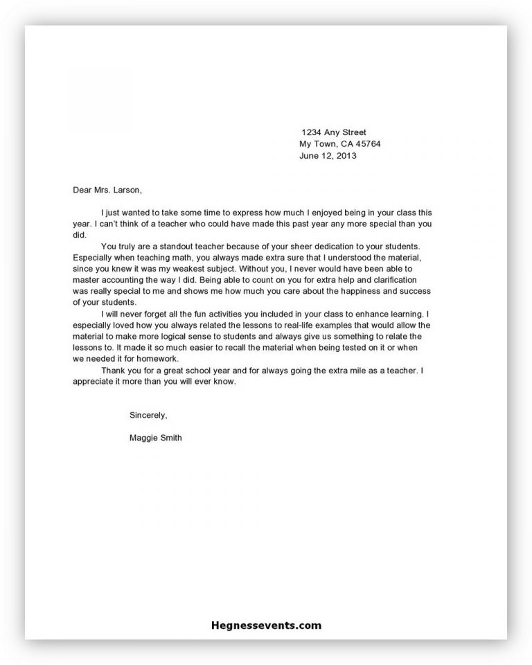 32+ Best Appreciation Letter Template and Writing Tips - hennessy events
