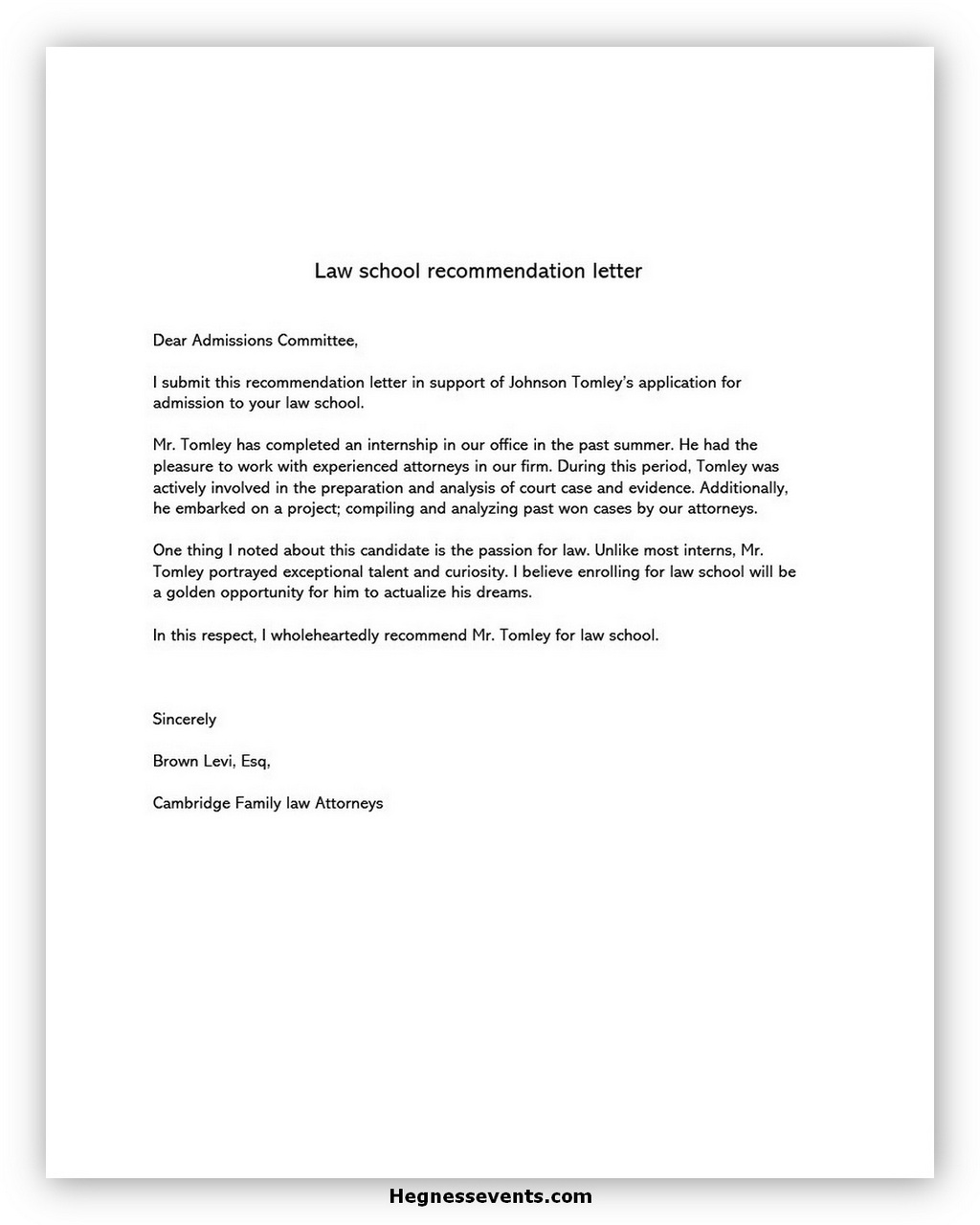 law-school-recommendation-letter-template