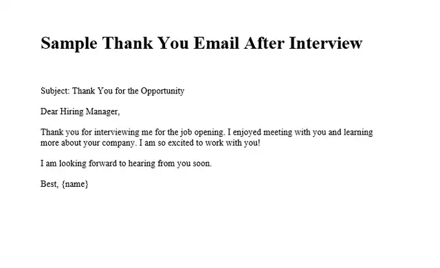 7 Powerful Tips for Sending Thank You Email After Interview - hennessy ...